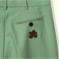 Double Pleated Trousers Drab Green
