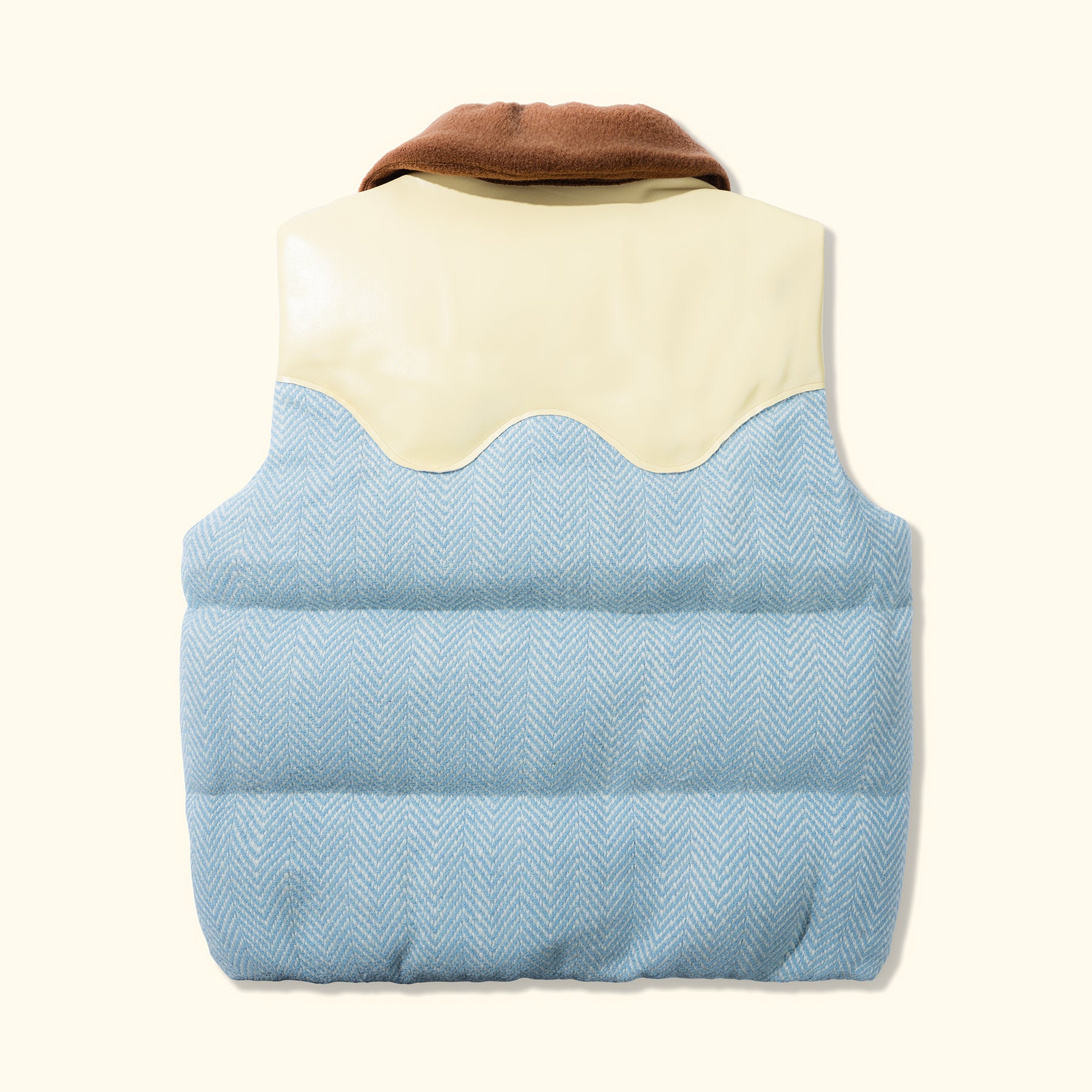 Herringbone Puffer Vest