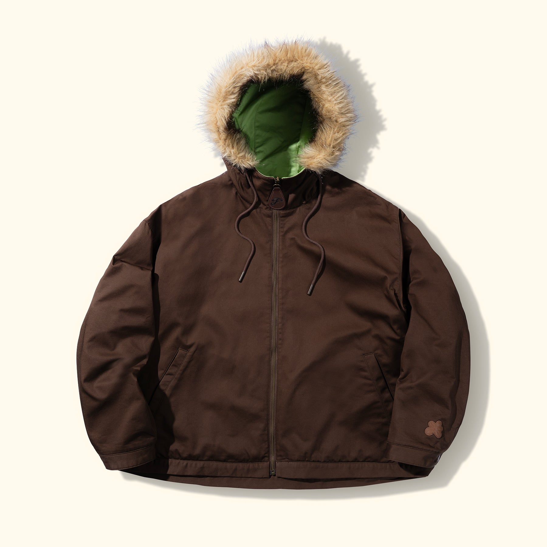 Reversible Fur Hooded Jacket