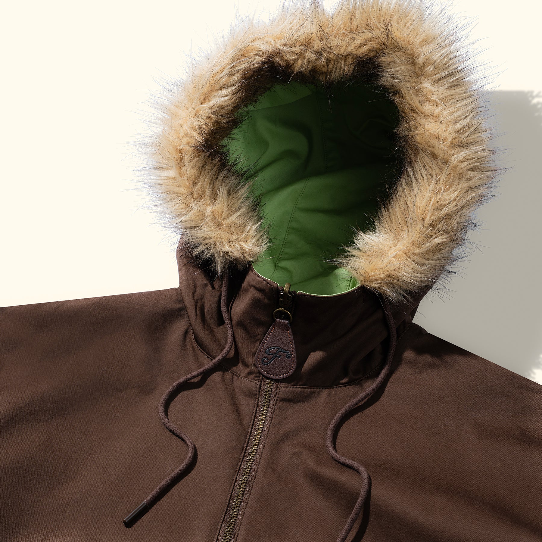 Reversible Fur Hooded Jacket