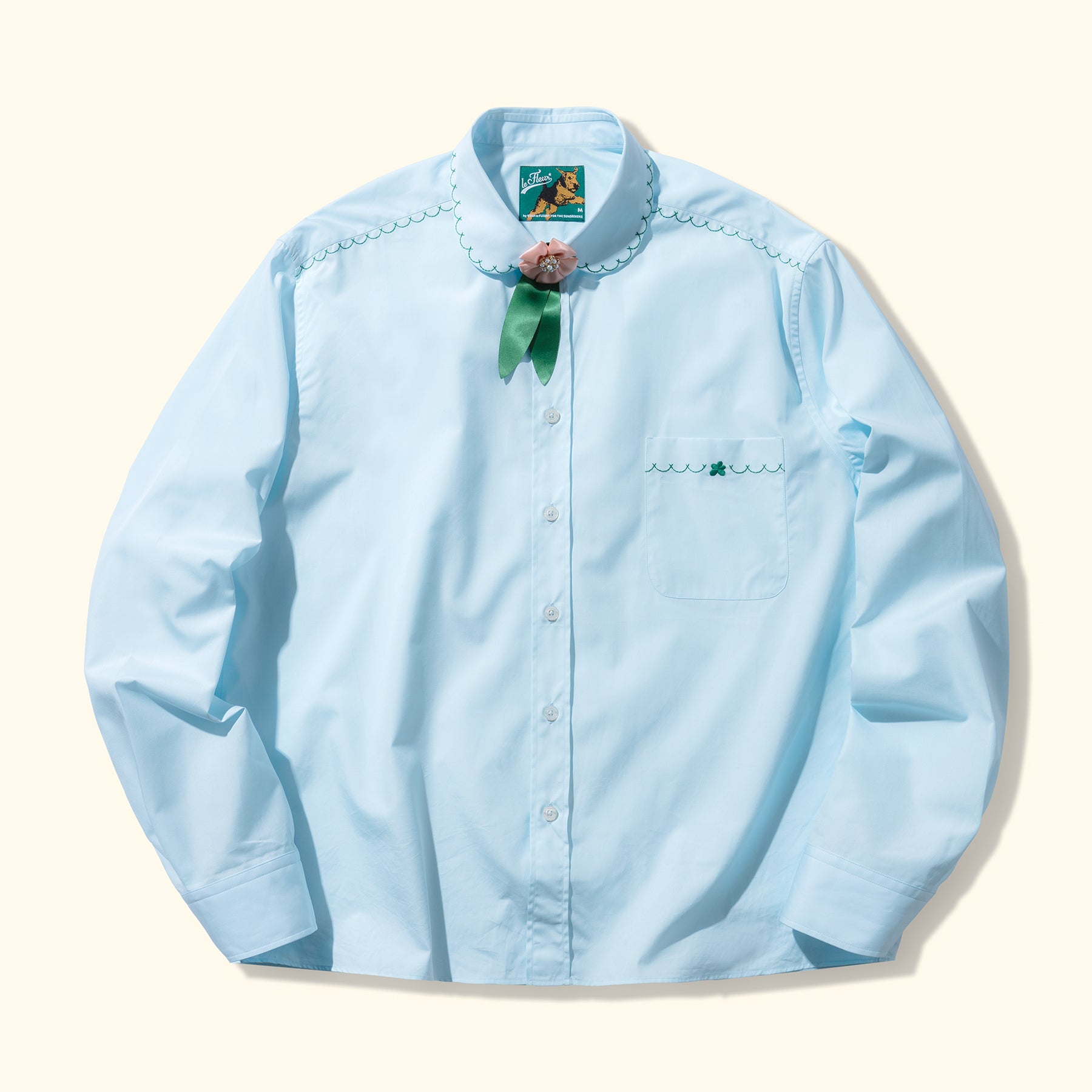 Daisy Long-Sleeve Shirt Blue