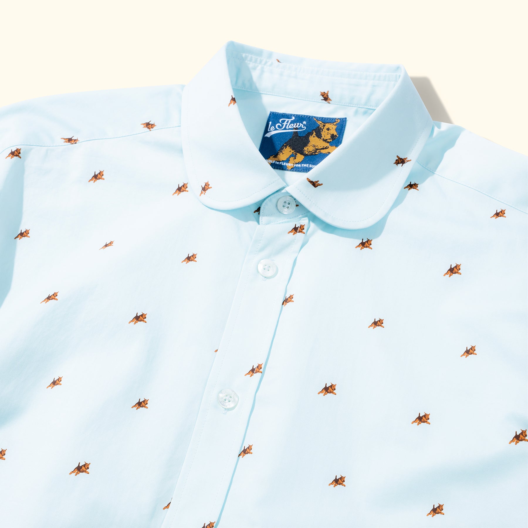 Round Collar Long-Sleeve Blue Darryl