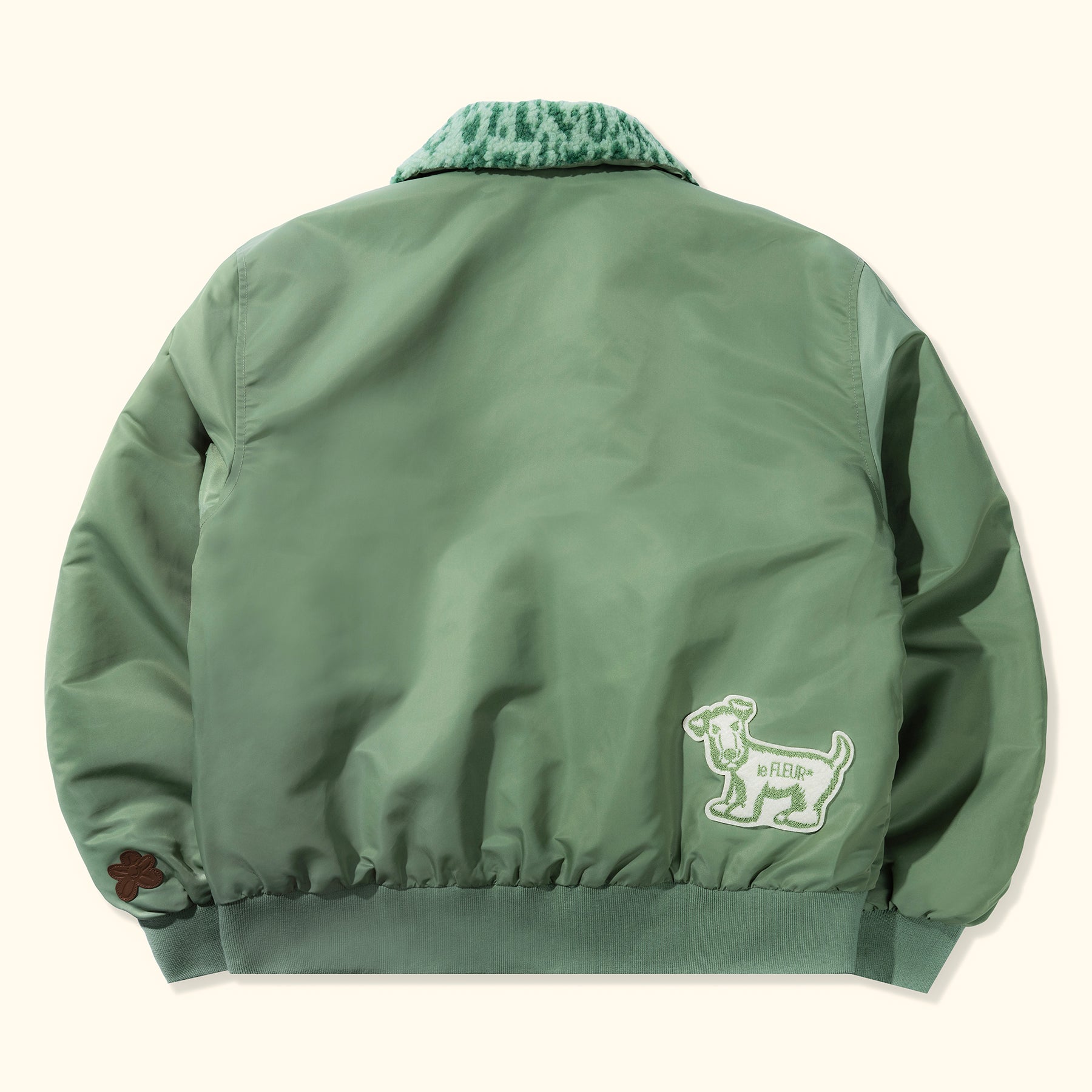 Sherpa Collar Bomber Green
