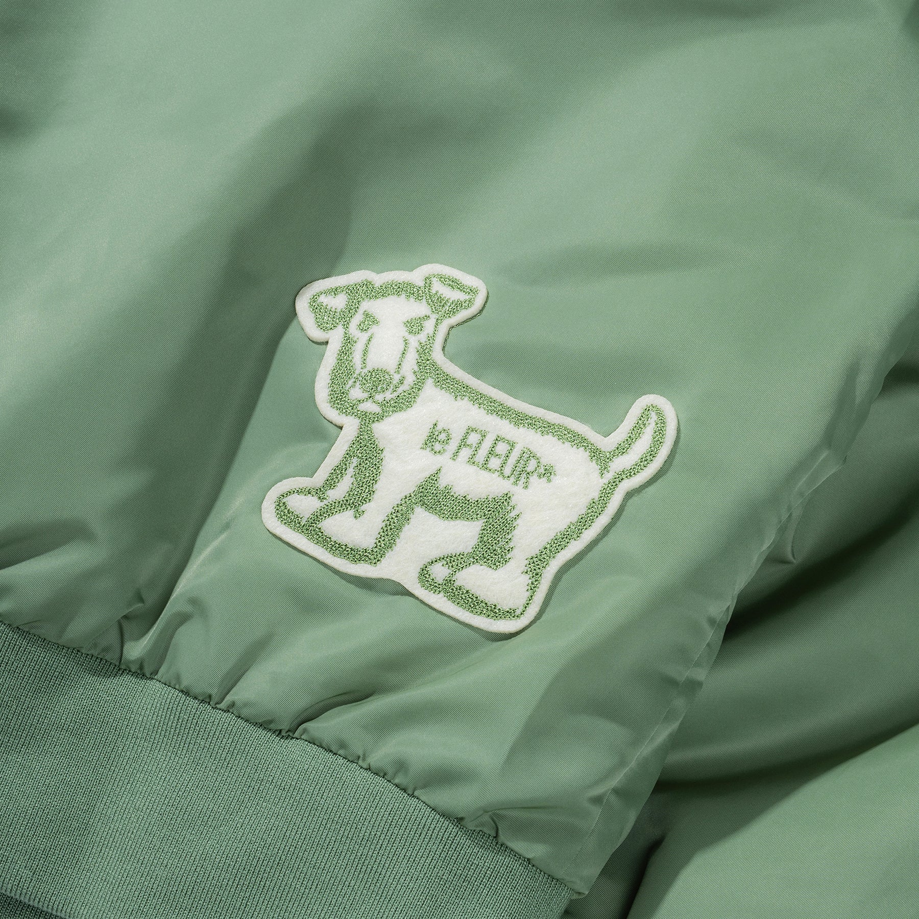 Sherpa Collar Bomber Green