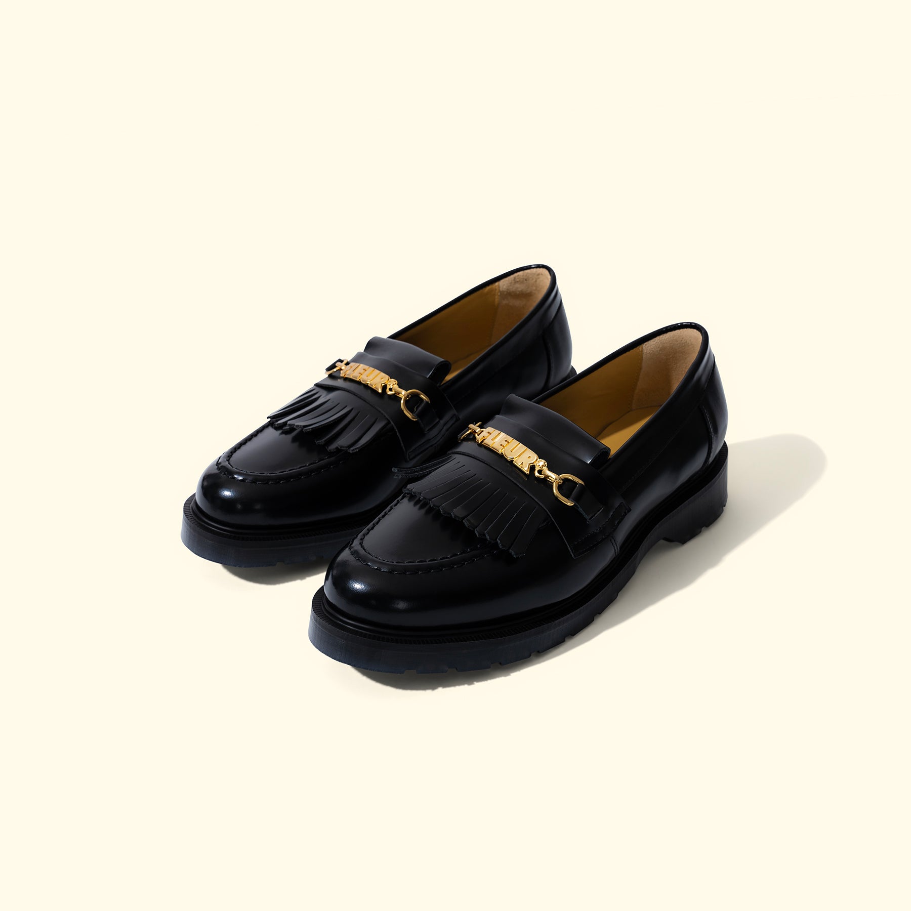 Chain Loafers Black