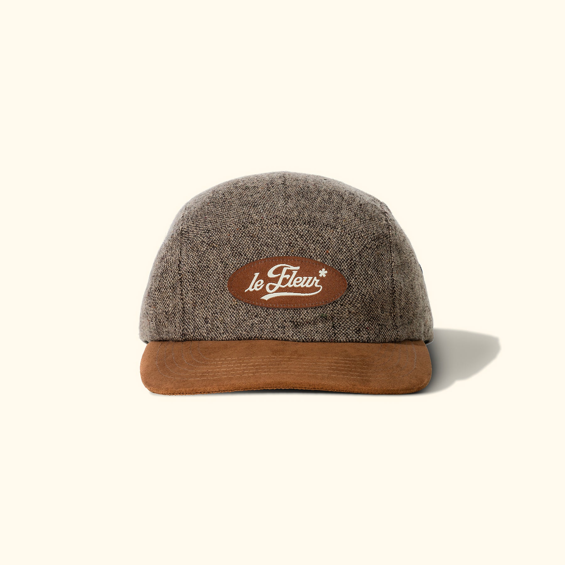Speckled Wool Camp Hat Brown