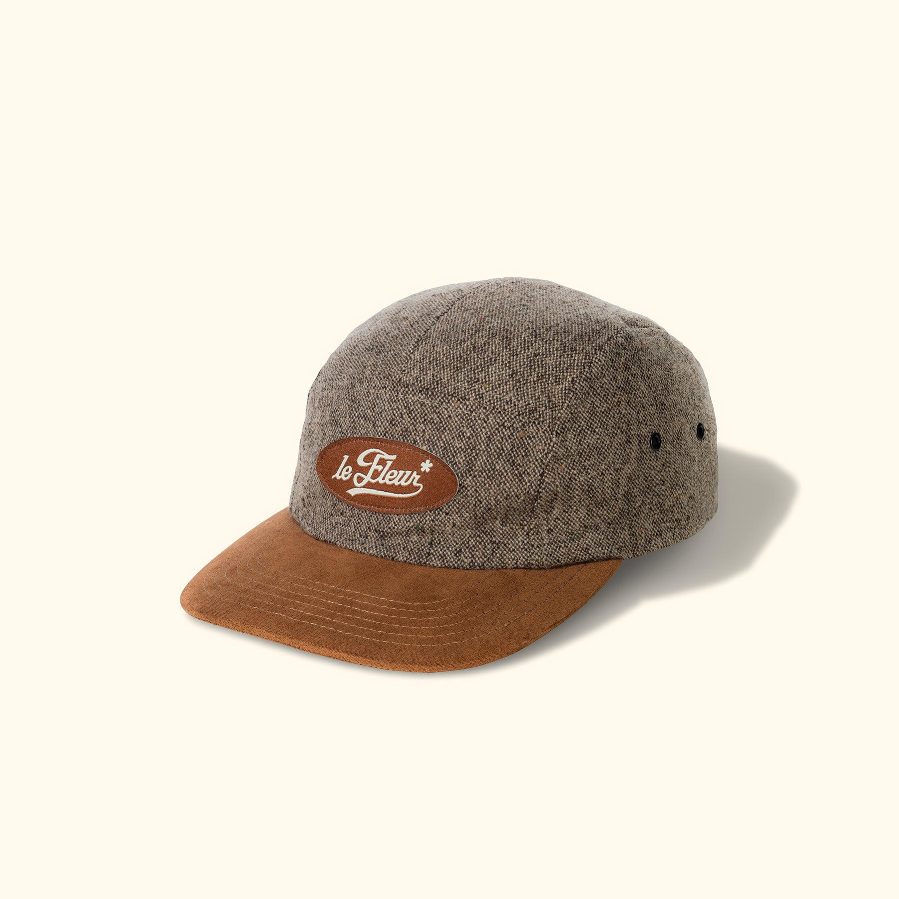Speckled Wool Camp Hat Brown