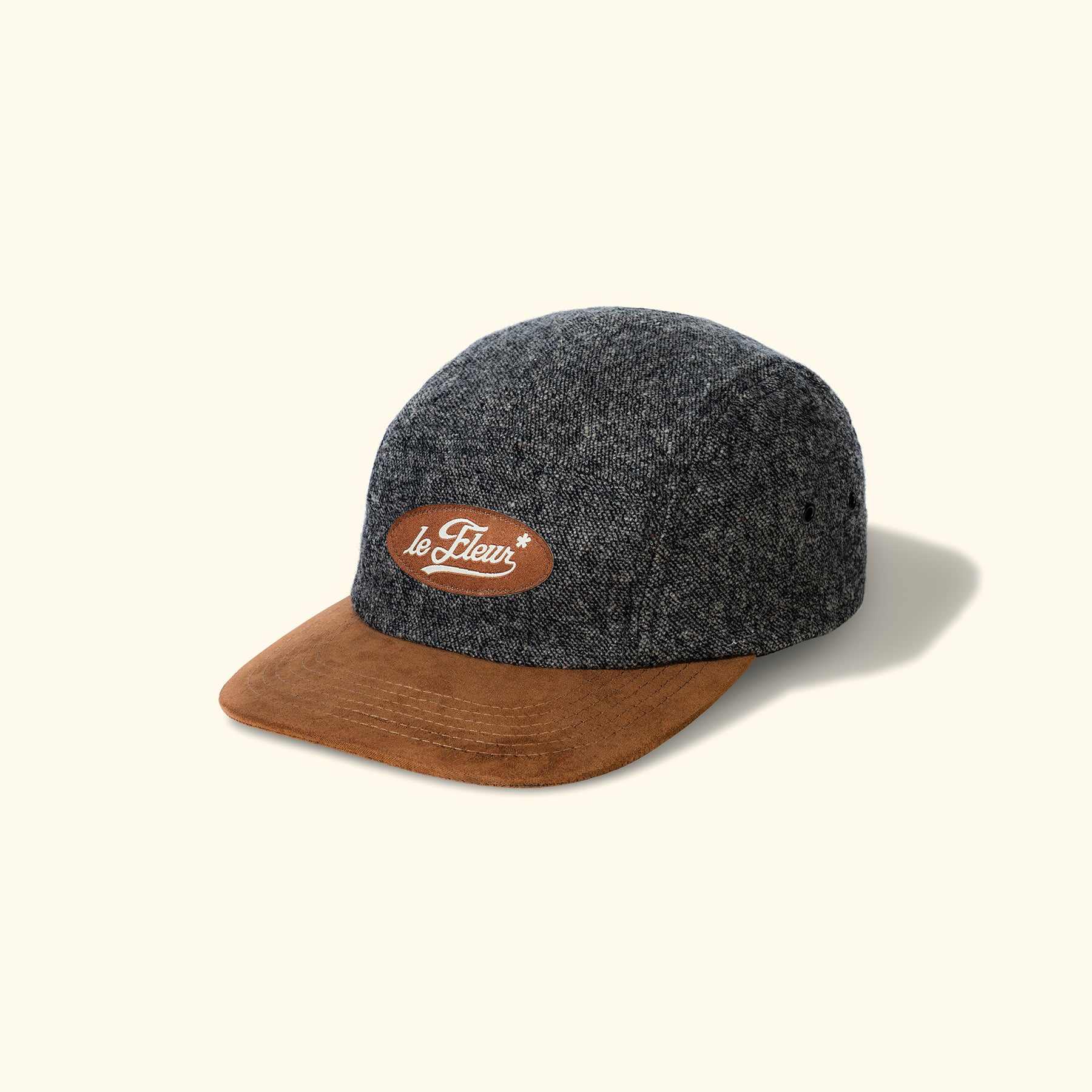 Speckled Wool Camp Hat Black