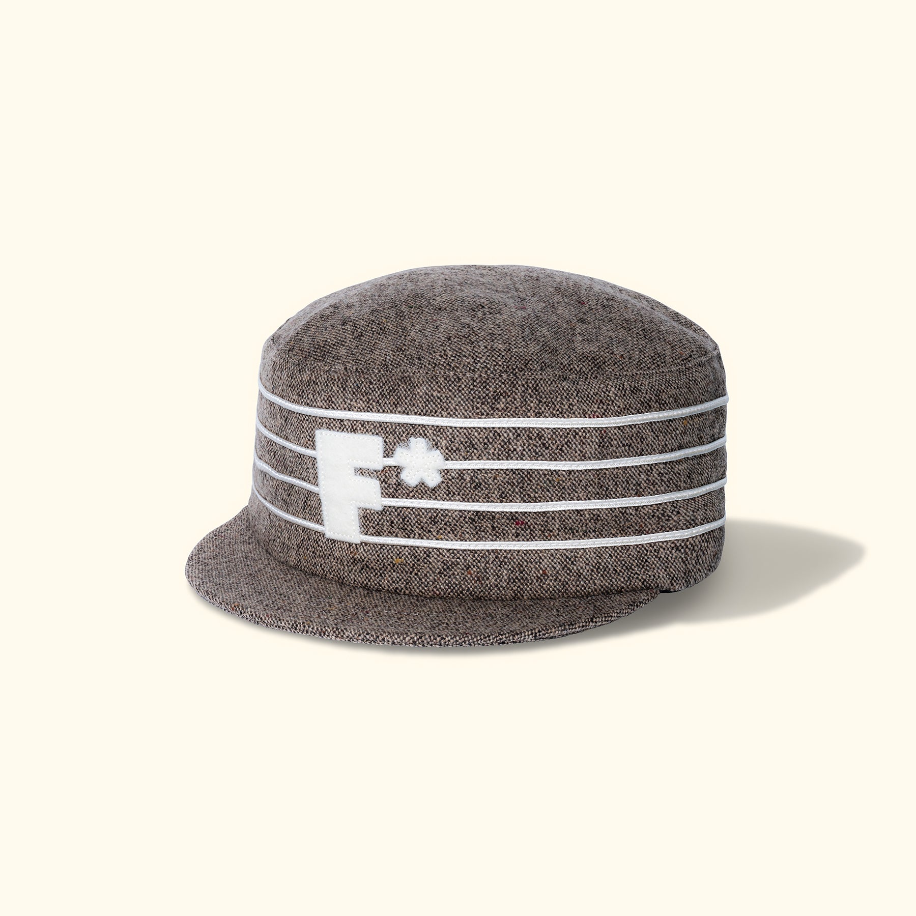 Speckled Wool Pillbox Hat Brown — image 2 of 3