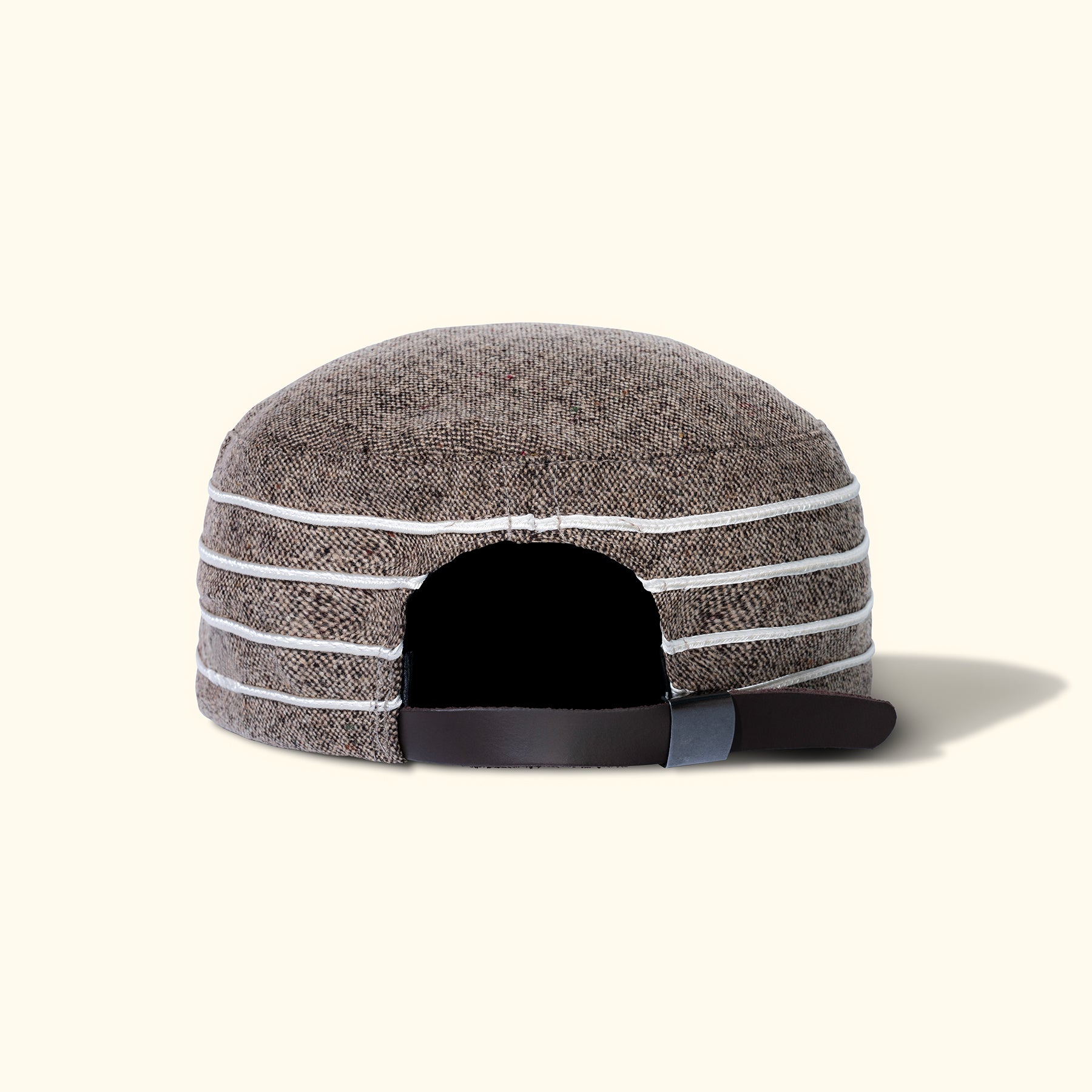 Speckled Wool Pillbox Hat Brown — image 3 of 3