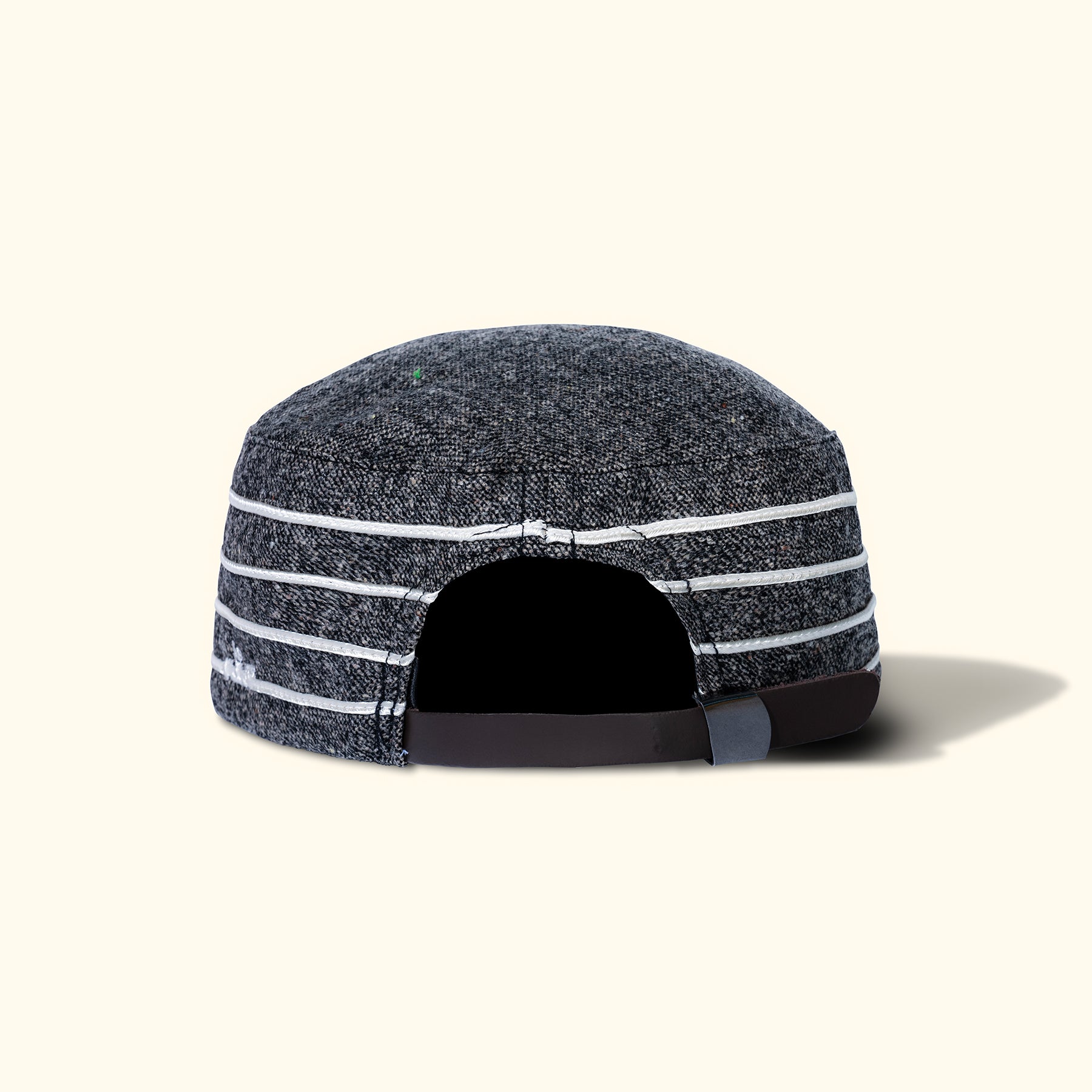 Speckled Wool Pillbox Hat Black — image 3 of 3