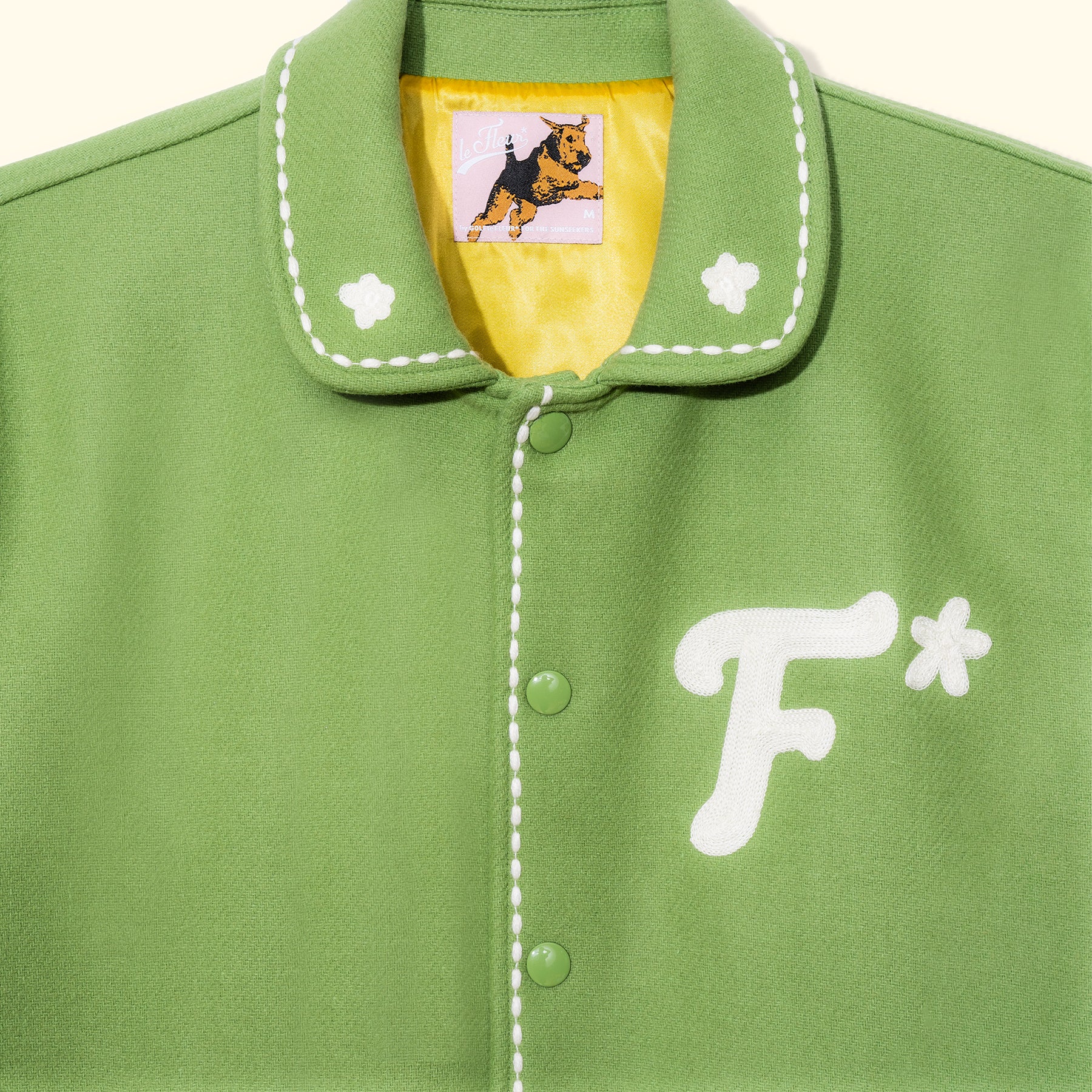 ジャケット・アウター Golf Wang Le Fleur Jacket 人気話題コラボ！GOLF le FLEUR* x Lacoste Wool Varsity Jacket