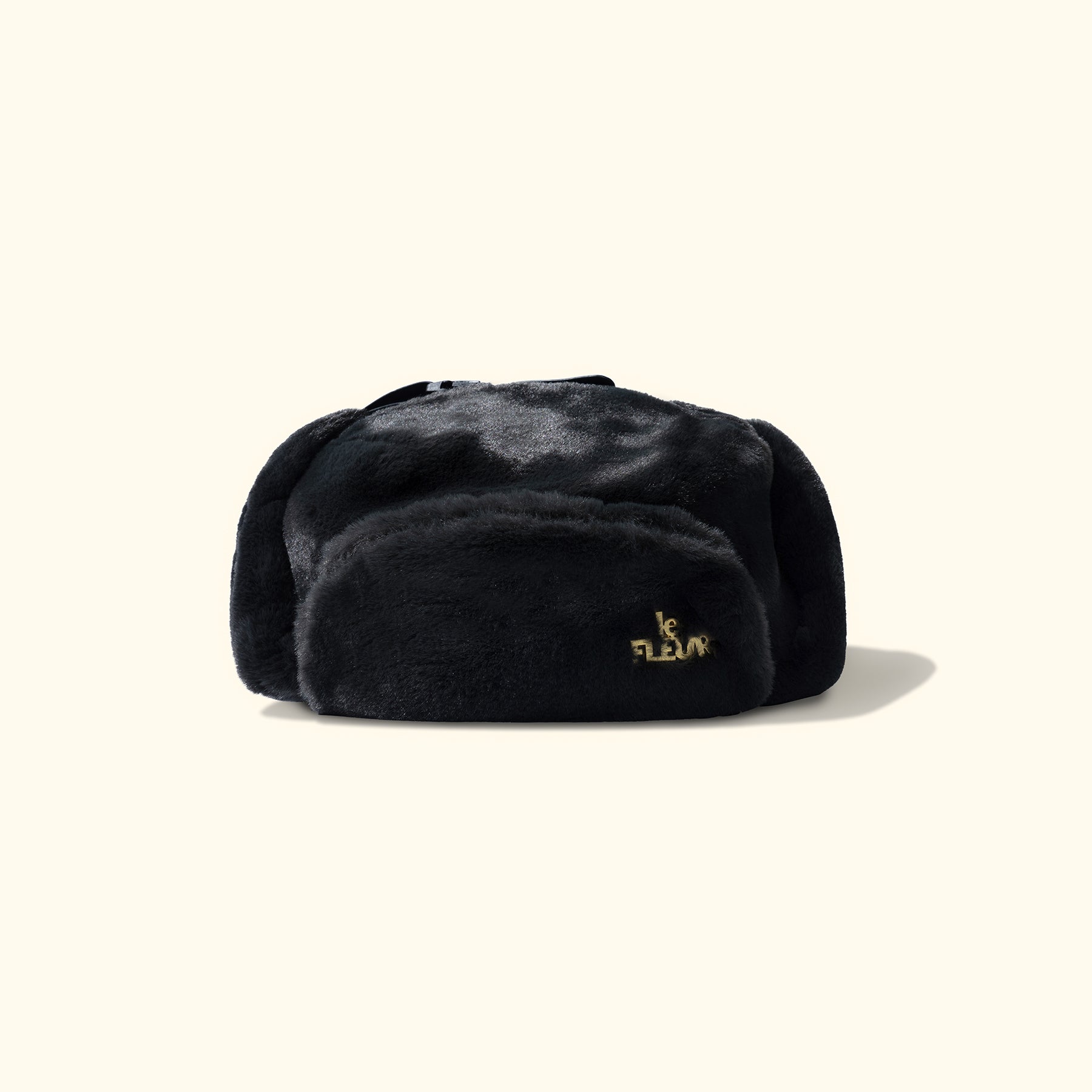 Fur Ushanka Hat Black