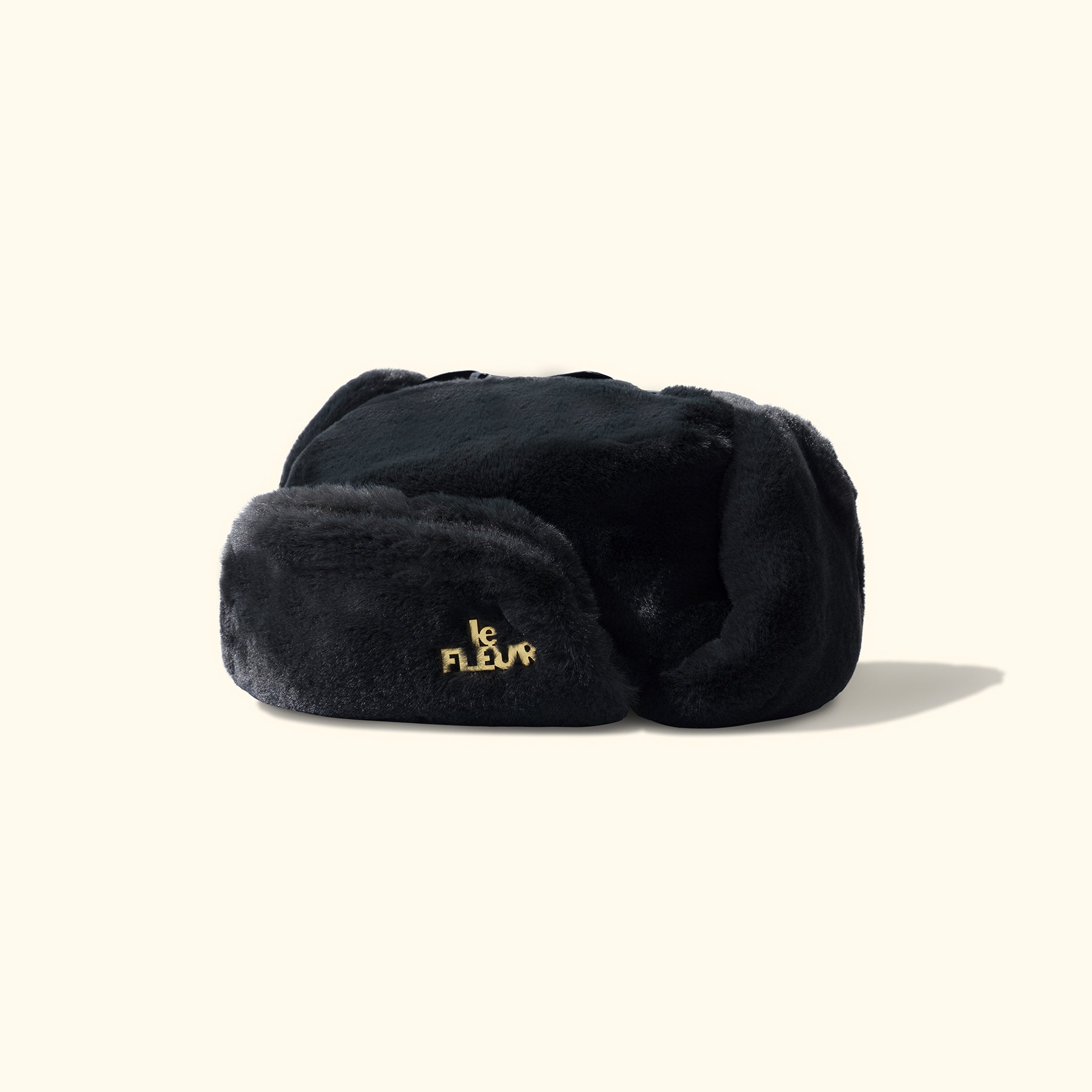 Fur Ushanka Hat Black