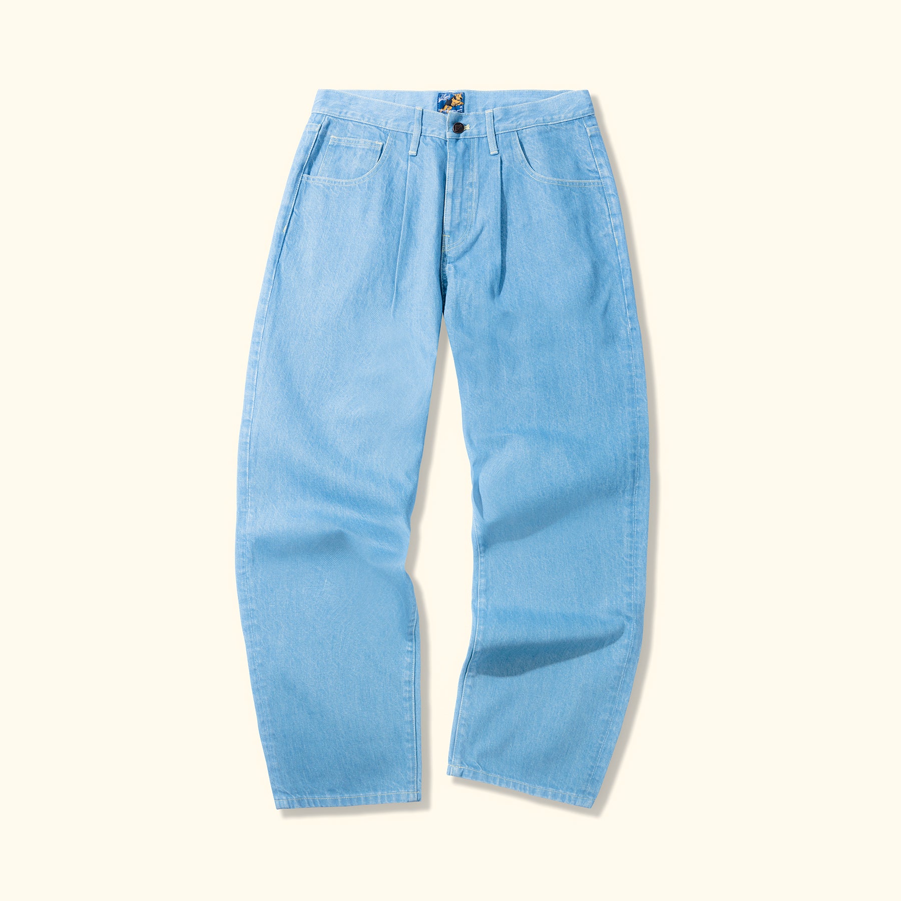 Wavy Pocket Jeans Blue Denim