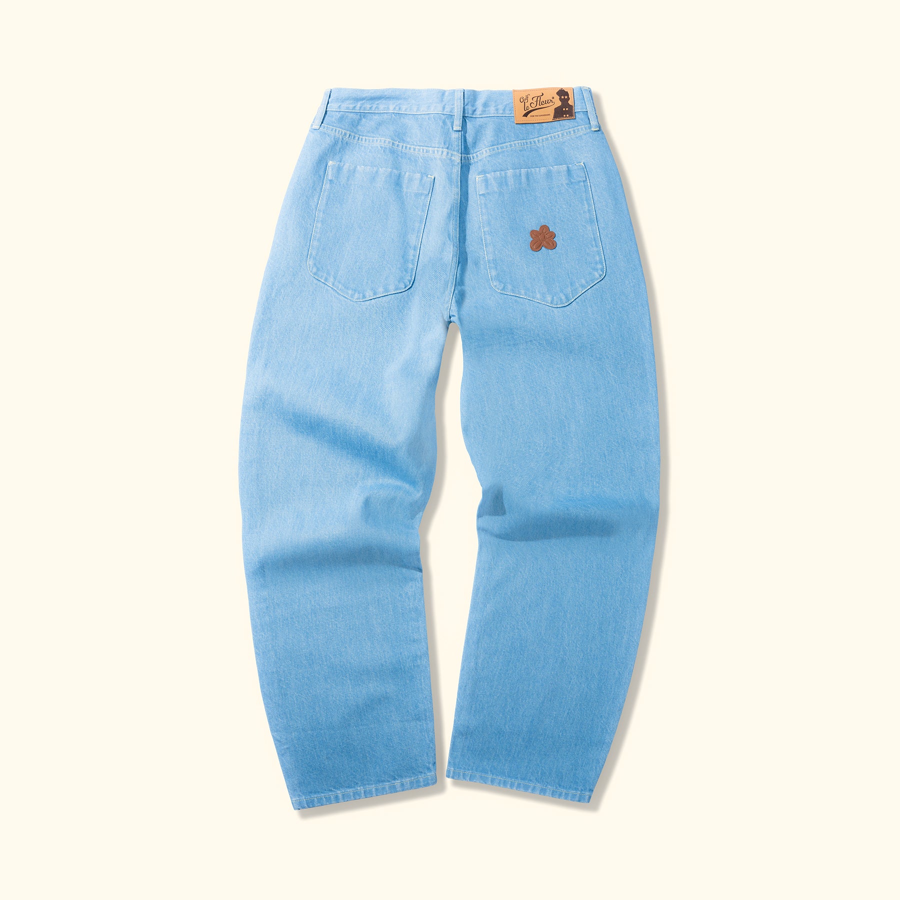 Wavy Pocket Jeans Blue Denim