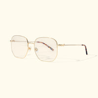 Wireframe Eyeglasses Brown Tortoise