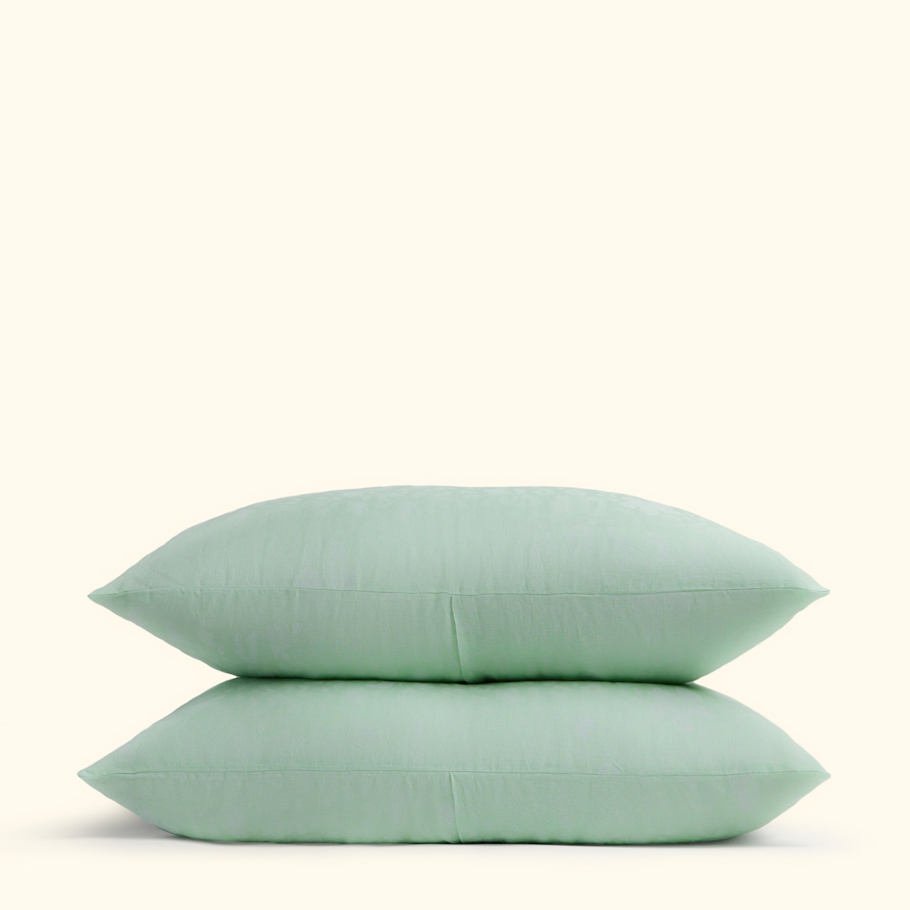 Fleur Camo Linen Pillowcase Set Jade