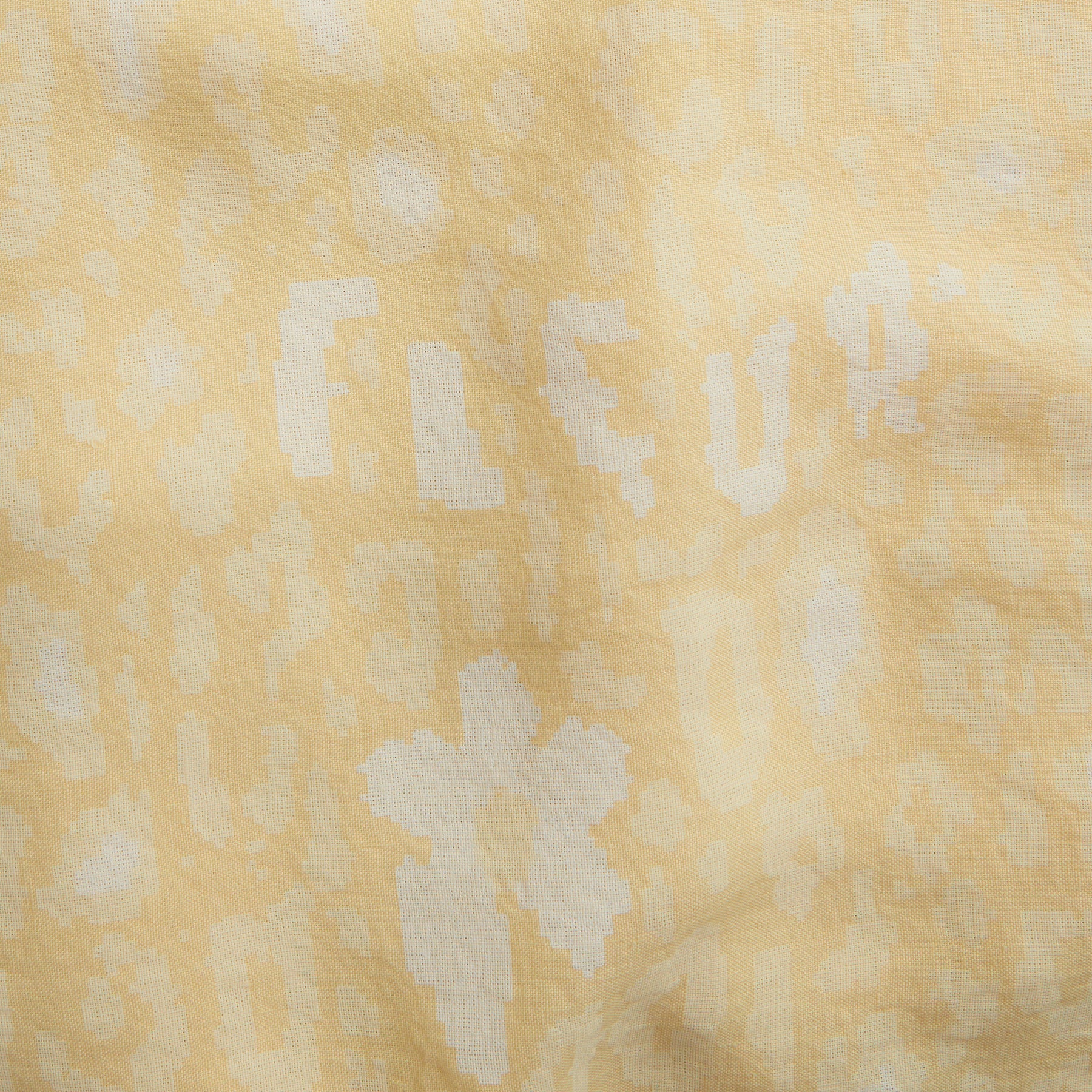 Fleur Camo Linen Top Sheet Blonde