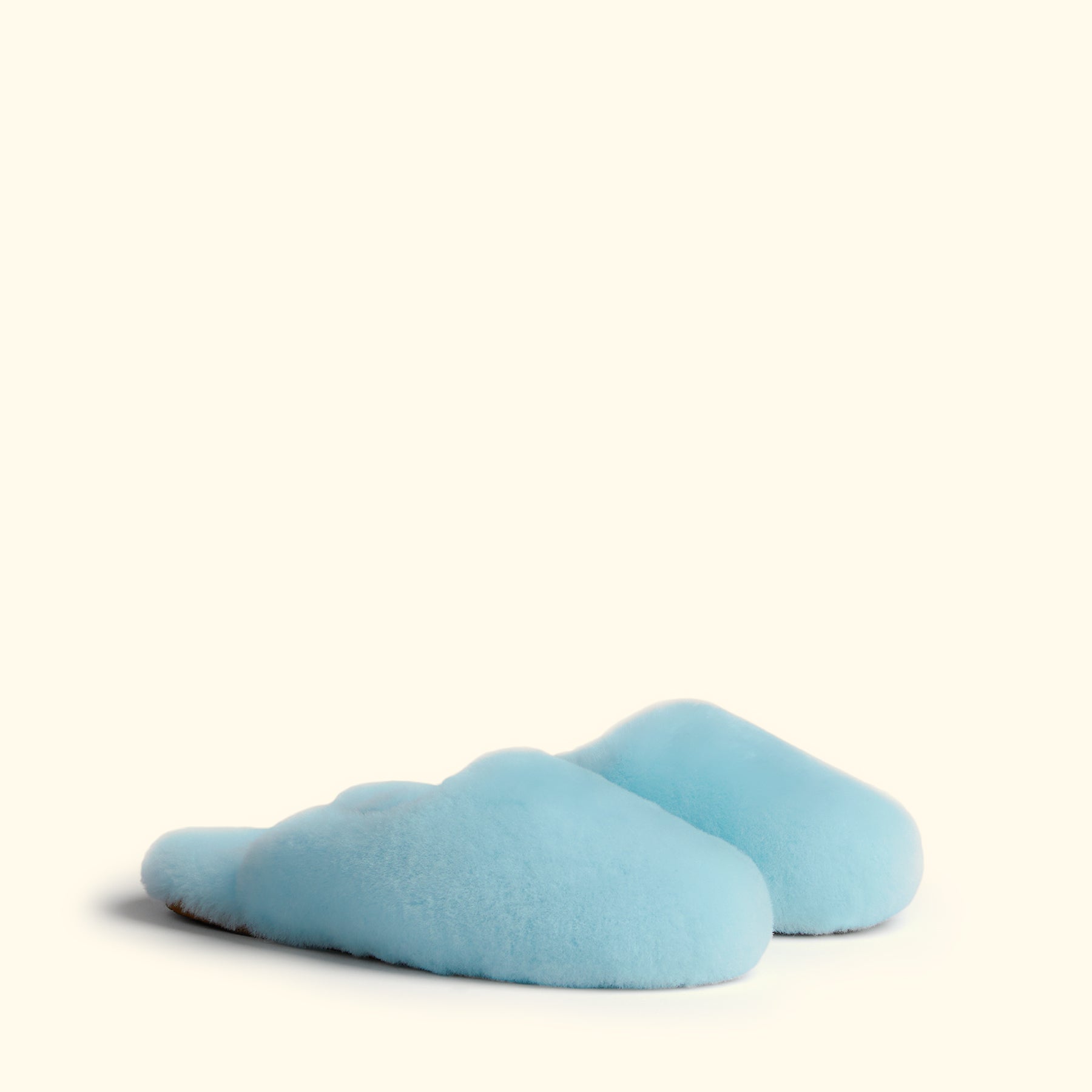 Shearling Wool Slippers Geneva Blue