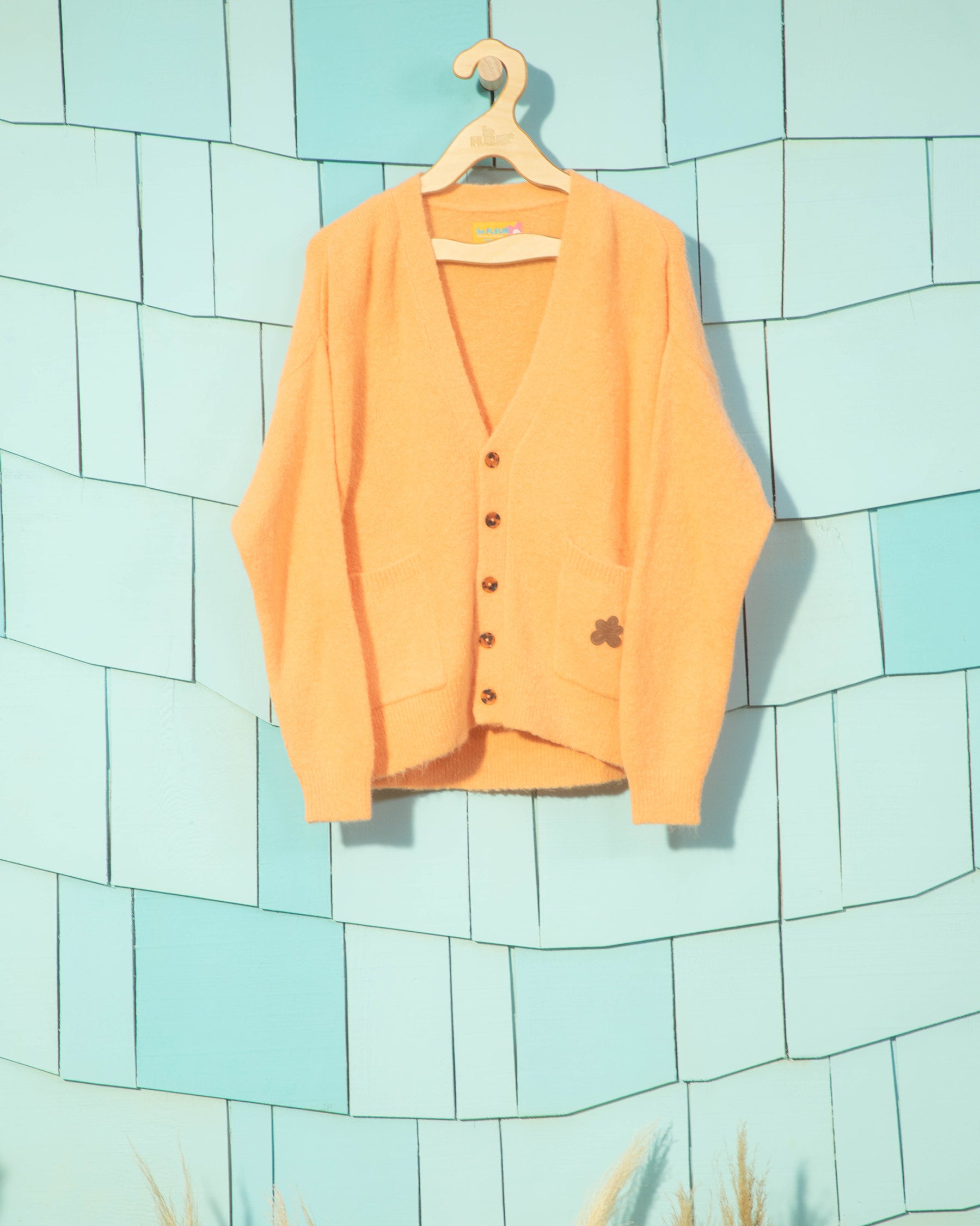 Mohair Cardigan Orange — image 1 of 5