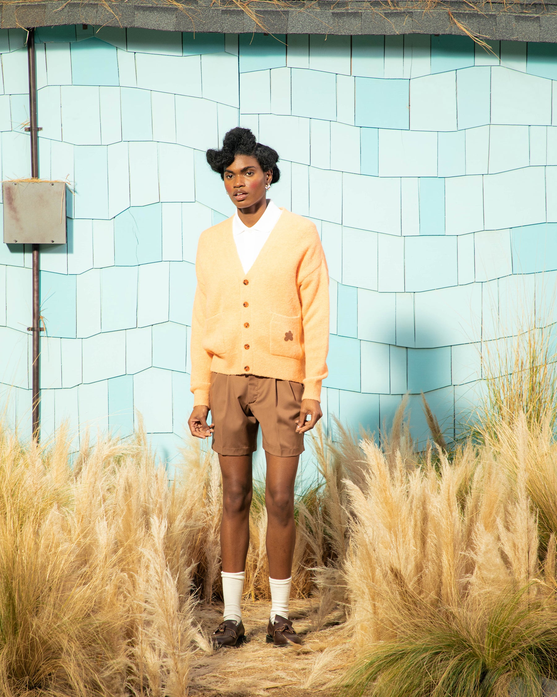 Mohair Cardigan Orange — image 2 of 5
